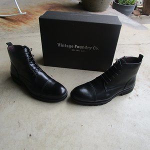 Vintage Foundry Co Men's Black Leather Benny Boots